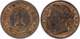 Mauritius 1 Cent 1890 H
KM# 7; Victoria; AUNC