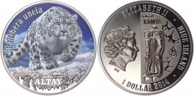 Niue 1 Dollar 2014 
Altay - Snow Leopard Irbis; 1000 Mintage; Proof