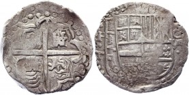 Bolivia 8 Reales 1627 P Tapia
KM# 19a; Silver 26,36g.; Philip IV; VF-XF