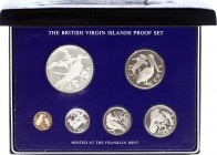 British Virgin Islands Annual Set 1977 
With Silver; Proof; With Original Box & Certificates