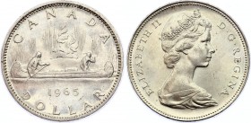 Canada 1 Dollar 1965 
KM# 64.1; Silver; Elizabeth II
