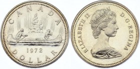 Canada 1 Dollar 1972 
KM# 64.2a; Silver; Canoe