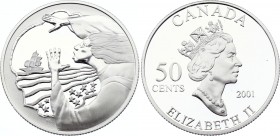 Canada 50 Cents 2001 
KM# 425; Silver; Canada's Folklore And Legends Series
