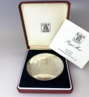 Falkland Islands 25 Pounds 1985 
KM# 20; Silver (.925) 150g 65mm Proof; 100th Anniversary of Self Sufficiency; Elizabeth II; With Original Box & Cert...