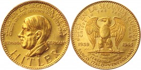 Venezuela 90 Bolivares 1959 
X# MB160; Gold (868) 14,93g.; Adolf Hitler; Proof