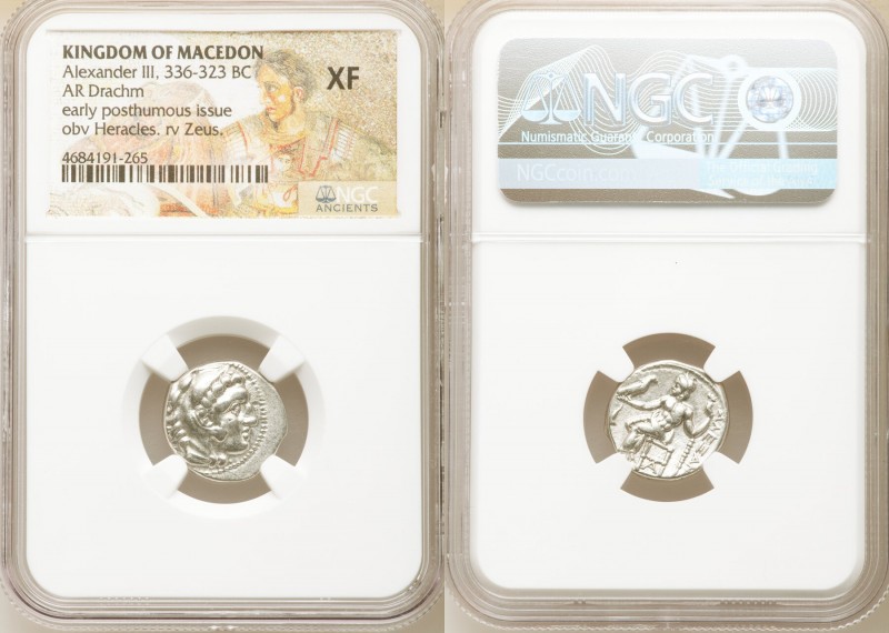 MACEDONIAN KINGDOM. Alexander III the Great (336-323 BC). AR drachm (15mm, 1h). ...