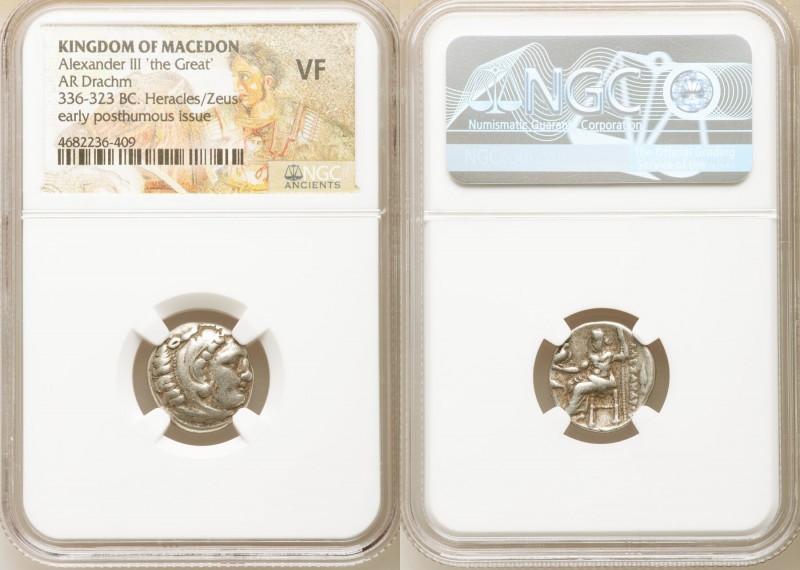MACEDONIAN KINGDOM. Alexander III the Great (336-323 BC). AR drachm (15mm, 12h)....