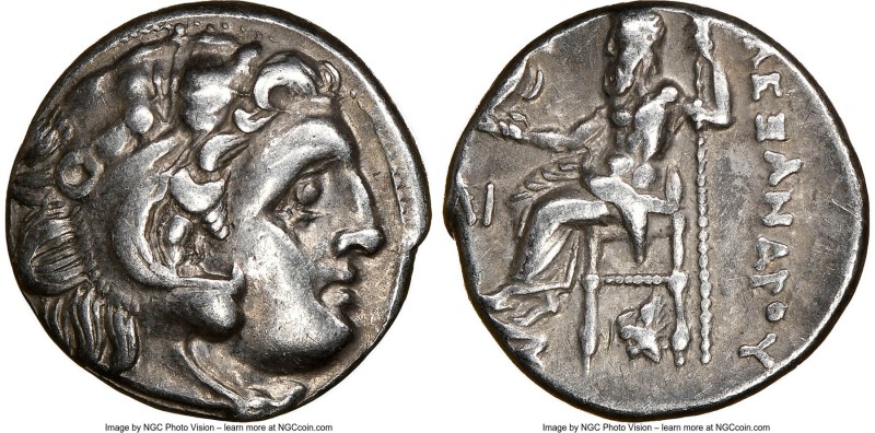 THRACIAN KINGDOM. Lysimachus (305-281 BC). AR drachm (16mm, 12h). NGC Choice VF....