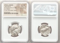ATTICA. Athens. Ca. 440-404 BC. AR tetradrachm (23mm, 17.18 gm, 1h). NGC Choice AU 5/5 - 5/5. Mid-mass coinage issue. Head of Athena right, wearing cr...