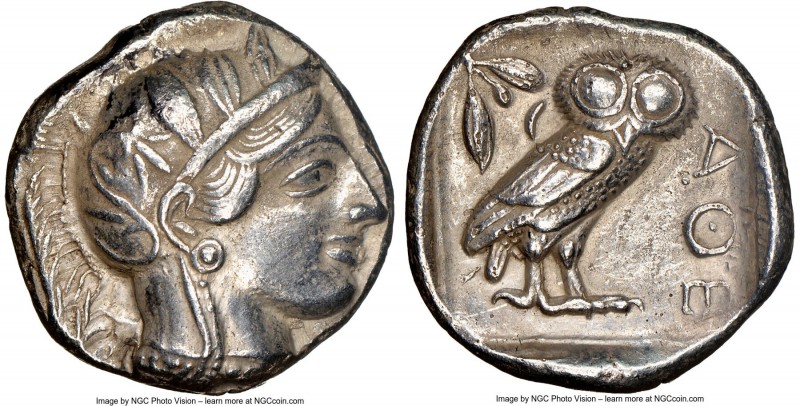 ATTICA. Athens. Ca. 440-404 BC. AR tetradrachm (24mm, 17.03 gm, 2h). NGC Choice ...