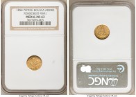 Republic gold "Proclamation" Medal 1854 PTS-MJ MS63 NGC, Potosi mint, Fonrobert-9591. 14mm. Depicting President Belzu.

HID09801242017

© 2020 Her...