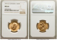 George V gold Sovereign 1911-C MS64 NGC, Ottawa mint, KM20. AGW 0.2355 oz. 

HID09801242017

© 2020 Heritage Auctions | All Rights Reserved