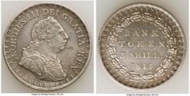 George III Bank Token of 3 Shillings 1811 XF (Corrosion), KM-Tn4, S-3769. 34.8mm. 14.65gm. Two year type. 

HID09801242017

© 2020 Heritage Auctio...
