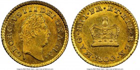 George III gold 1/3 Guinea 1800 MS62 NGC, KM620, S-3738. 

HID09801242017

© 2020 Heritage Auctions | All Rights Reserved