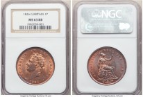 George IV Penny 1826 MS63 Red and Brown NGC, KM693, S-3823. Wholly deserving of its choice designation, this representative exhibits pleasing luster t...