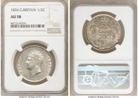 George IV 1/2 Crown 1826 AU58 NGC, KM695, S-3809. Traces of luster abound to the legends in this hairlined argent specimen.

HID09801242017

© 202...