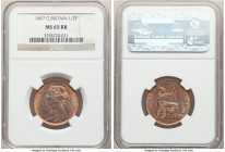Victoria 1/2 Penny 1887 MS65 Red and Brown NGC, KM754, S-3956. 

HID09801242017

© 2020 Heritage Auctions | All Rights Reserved