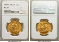 Victoria gold 2 Pounds 1887 MS61 NGC, KM768, S-3865. AGW 0.4710 oz. 

HID09801242017

© 2020 Heritage Auctions | All Rights Reserved