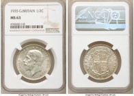 George V 2-Piece Lot of Certified 1/2 Crowns MS63 NGC, 1) 1/2 Crown 1935 - KM835, S-4037 2) 1/2 Crown 1931 - KM835, S-4037 Sold as is, no returns.

...