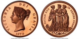 Victoria copper Proof Piefort INA Retro Fantasy Issue "Three Graces" Crown 1879-Dated (2000) PR67 Red Deep Cameo PCGS, KM-X81b.

HID09801242017

©...