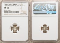 Ferdinand VII 1/4 Real 1821-G MS66 NGC, Nueva Guatemala mint, KM72. Presents an argent, Prooflike surface.

HID09801242017

© 2020 Heritage Auctio...