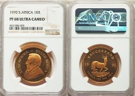 Republic gold Proof Krugerrand 1970 PR68 Ultra Cameo NGC, KM73. AGW 1.0003 oz. 

HID09801242017

© 2020 Heritage Auctions | All Rights Reserved
