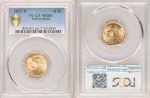 Confederation gold 10 Francs 1922-B MS66 PCGS, Bern mint, KM36. A blazing specimen. AGW 0.0933 oz.

HID09801242017

© 2020 Heritage Auctions | All...