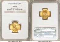 Pius XII gold 100 Lire Anno II (1940) MS64 NGC, KM30.1. The pale yellow-gold surfaces display full cartwheel luster.

HID09801242017

© 2020 Herit...