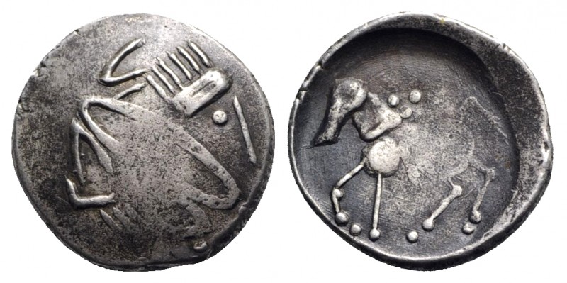Celtic, Eastern Europe, imitating Philip II of Macedon, c. 2nd century BC. AR Te...