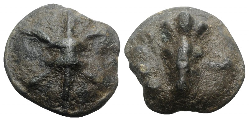 Northern Apulia, Luceria, c. 217-212 BC. Cast Æ Quatrunx (29mm, 25.27g). Thunder...