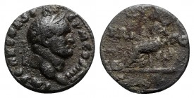Vespasian (69-79). Fourrèe Denarius (16.5mm, 2.45g, 6h). Rome, 72-3. Laureate head r. R/ Vesta seated l., holding simpulum. RIC II 359; RSC 563. Fine