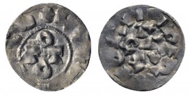 Italy, Pavia. Ottone I-II (962-967). AR Denaro (16.5mm, 0.98g). OTTO. R/ PA PIA. Biaggi 1824. VF