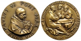 Pope PAUL VI, AE Medal Anno X (1972) "SYNOD" inc.: Stefano Berti