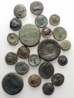Sicily, lot of 21 Greek Æ coins, to be catalog. Lot sold as is, no return