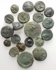 Sicily, lot of 20 Greek Æ coins, to be catalog. Lot sold as is, no return