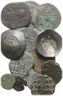Lot of 13 Greek and Byzantine Æ coins, to be catalog. Lot sold as is, no return