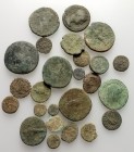 Lot of 26 Roman Republican and Roman Imperial Æ coins, to be catalog. Lot sold as is, no return