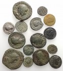 Lot of 15 Roman Imperial AR (1 Denarius) and Æ coins, to be catalog. Lot sold as is, no return