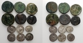 Lot of 12 Roman Imperial AR and Æ coins, to be catalog. Lot sold as is, no return