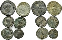 Lot of 6 Roman Imperial coins, including Gordian III, Philip I, Probus and Licinius. Lot sold as is, no return