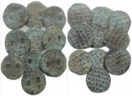 Lot of 10 Byzantine Æ Folles (Constantine VII with Zoe). Lot sold as is, no return