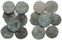 Lot of 7 Byzantine Æ Folles (Constantine VII with Zoe). Lot sold as is, no return