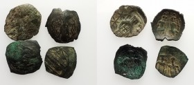 Lot of 4 Byzantine Æ Trachies, to be catalog. Lot sold as is, no return