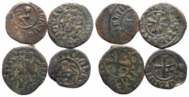 Armenia, lot of 4 Crusader Æ coins, to be catalog. Lot sold as is, no return