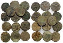 Italy, lot of 14 Medieval Æ Cavalli (Crowned head / Horse), to be catalog. Lot sold as is, no return