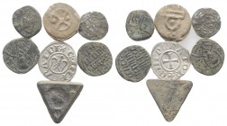 South Italy, lot of 7 Medieval coins and tesserae, to be catalog. Lot sold as is, no return