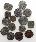 South Italy and Sicily, lot of 15 Medieval BI coins, to be catalog. Lot sold as is, no return