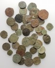 Lot of 45 Medieval and Modern BI and Æ coins, to be catalog. Lot sold as is, no return