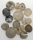 Lot of 15 Medieval and Modern BI and AR coins, to be catalog. Lot sold as is, no return