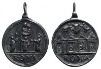 Modern Religious Medal with suspension loop, c. 17th century (28mm, 2.20g). EF